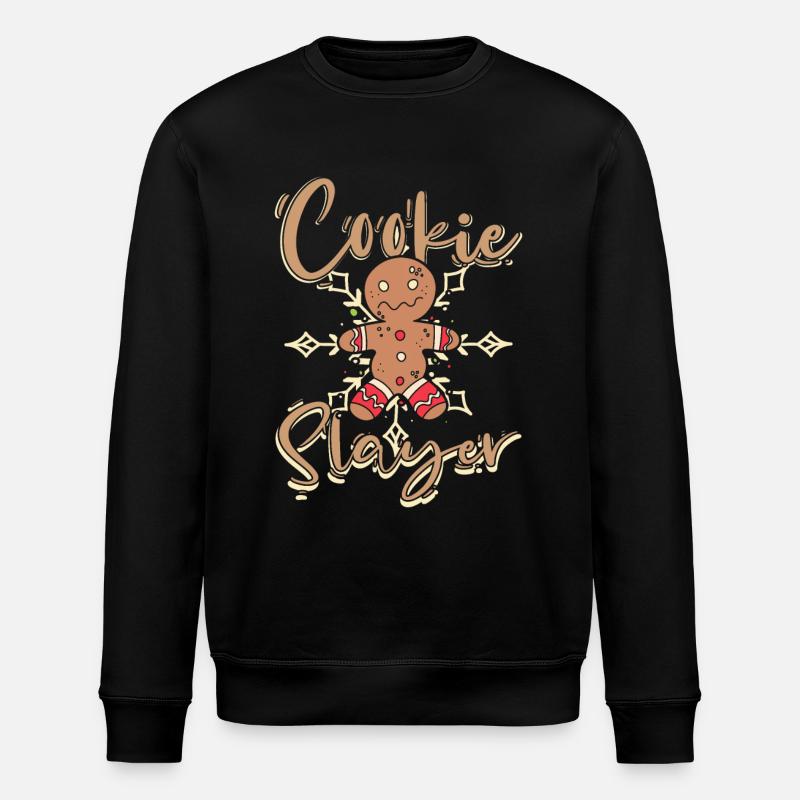 Tueuse de biscuits de Noël - Sweat bio ROLLER Stanley/Stella Unisexe - noir