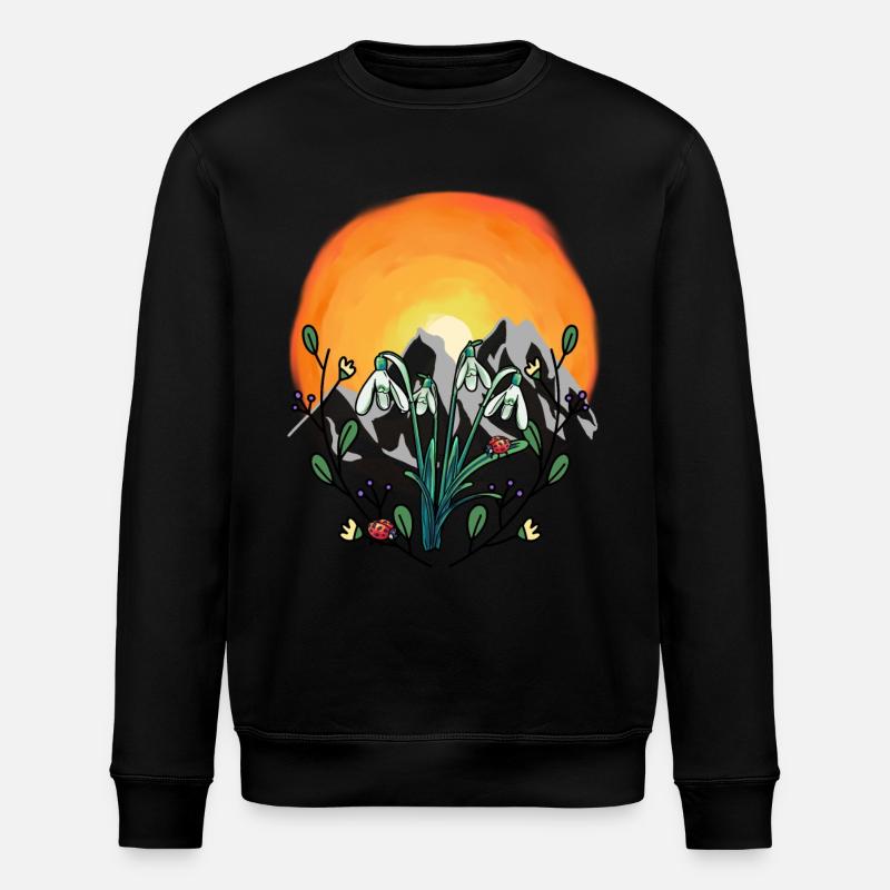 Sunshine Spring Snowdrop Autriche - Sweat bio ROLLER Stanley/Stella Unisexe - noir