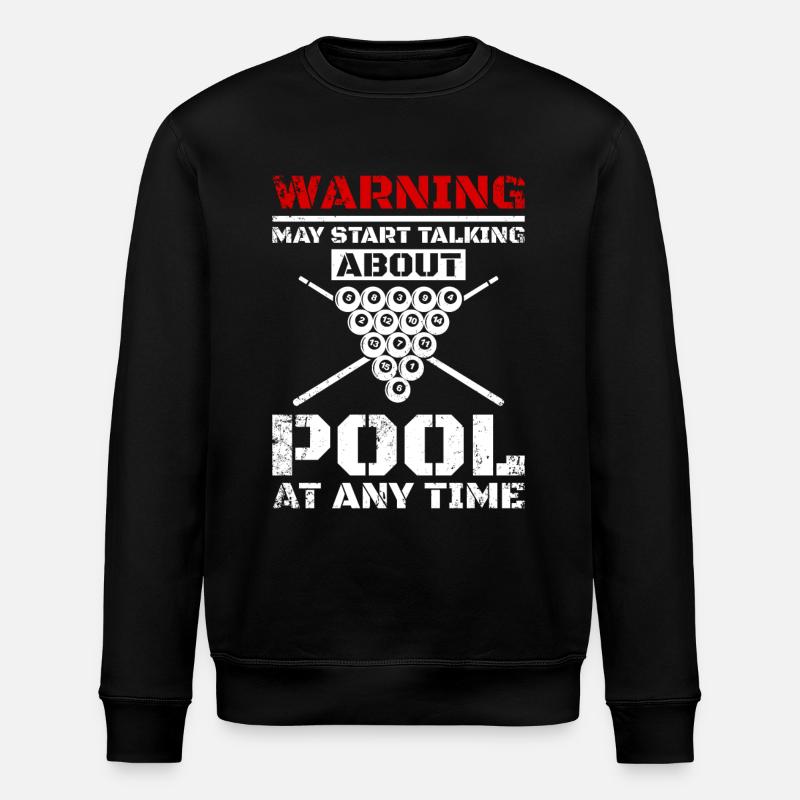 Talking about billiards pool - Stanley/Stella Unisex Bio-Sweatshirt ROLLER - Schwarz