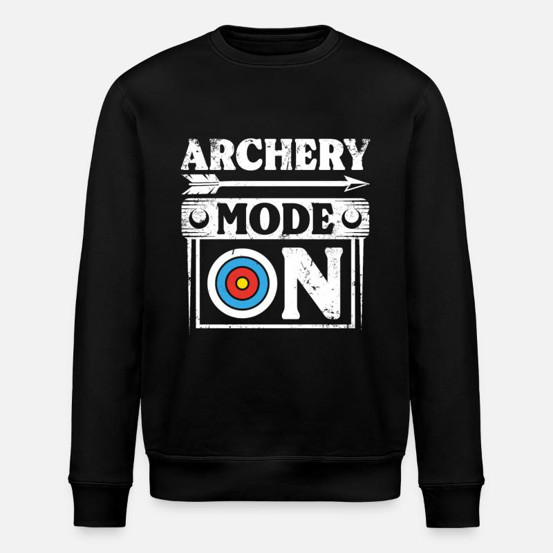 Archery mode on - Stanley/Stella ROLLER Unisex Organic Sweatshirt - black