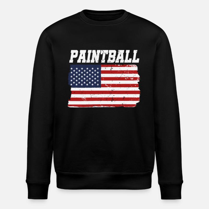 Paintball Patriotic American - Sweat bio ROLLER Stanley/Stella Unisexe - noir