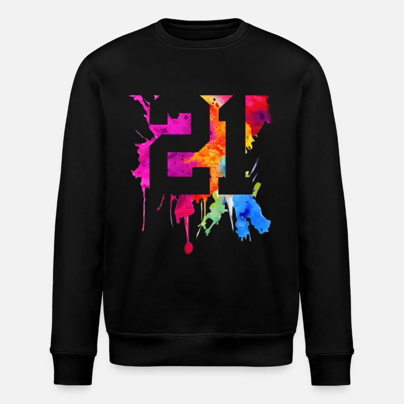 21 ANS 21E ANNIVERSAIRE - Sweat bio ROLLER Stanley/Stella Unisexe - noir