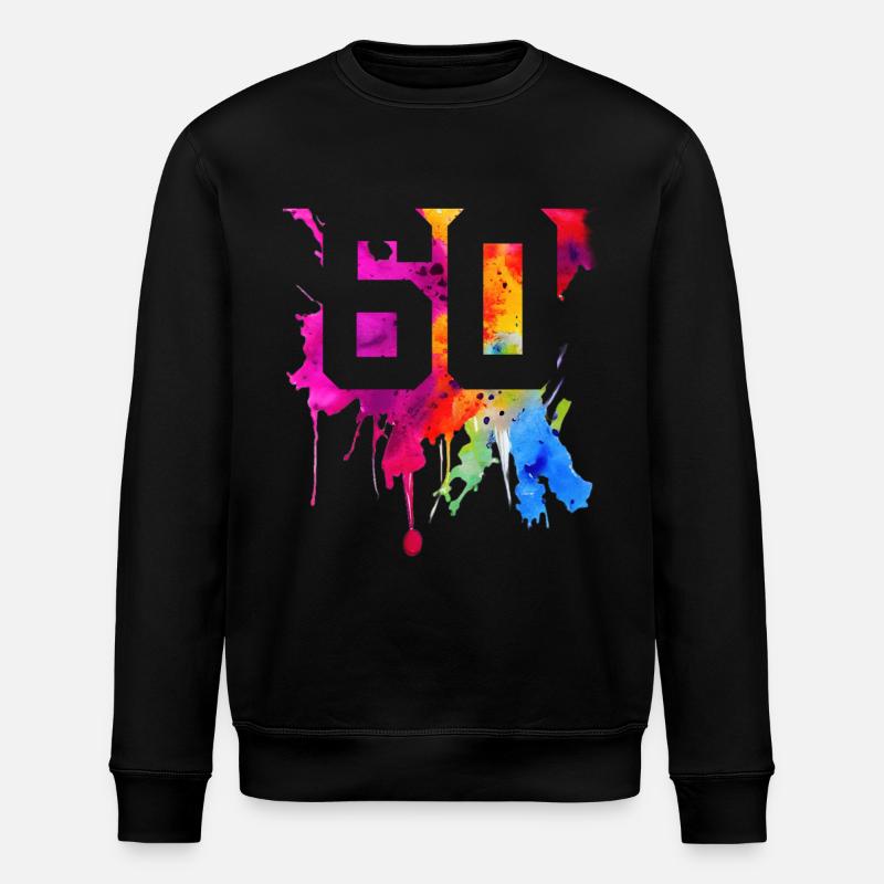 60 YEARS 60TH BIRTHDAY - Stanley/Stella ROLLER Unisex Organic Sweatshirt - black
