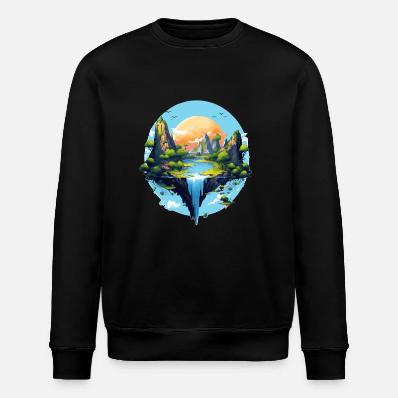 Paysage - Sweat bio ROLLER Stanley/Stella Unisexe - noir