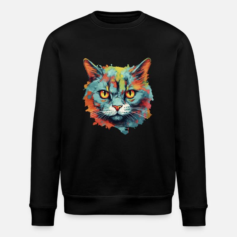 Chat - Sweat bio ROLLER Stanley/Stella Unisexe - noir