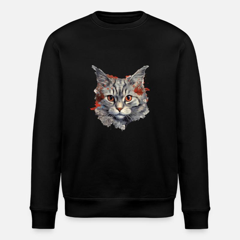 Chat - Sweat bio ROLLER Stanley/Stella Unisexe - noir
