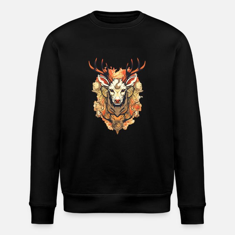 Hirsch - Stanley/Stella Unisex Bio-Sweatshirt ROLLER - Schwarz