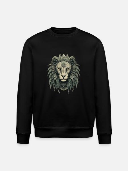 Lion - Stanley/Stella ROLLER Unisex Organic Sweatshirt - black