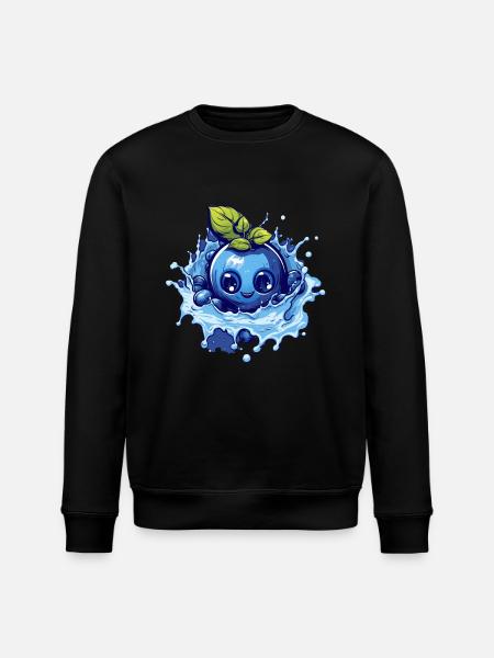 Blueberry - Stanley/Stella ROLLER Unisex Organic Sweatshirt - black