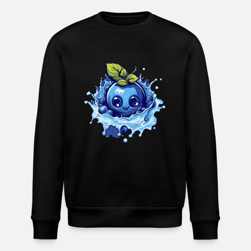 Blueberry - Stanley/Stella ROLLER Unisex Organic Sweatshirt - black