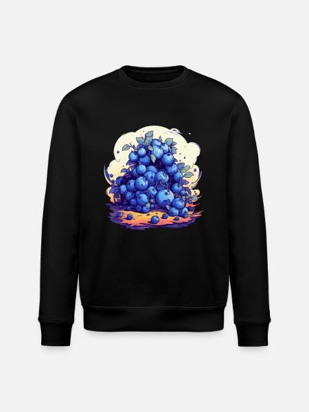 Blaubeere - Stanley/Stella Unisex Bio-Sweatshirt ROLLER - Schwarz