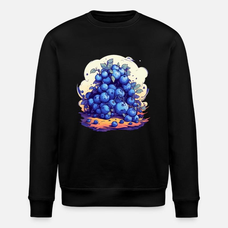 Myrtille - Sweat bio ROLLER Stanley/Stella Unisexe - noir