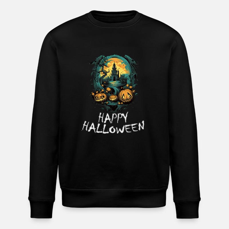 Halloween - Happy Halloween - Stanley/Stella Unisex Bio-Sweatshirt ROLLER - Schwarz