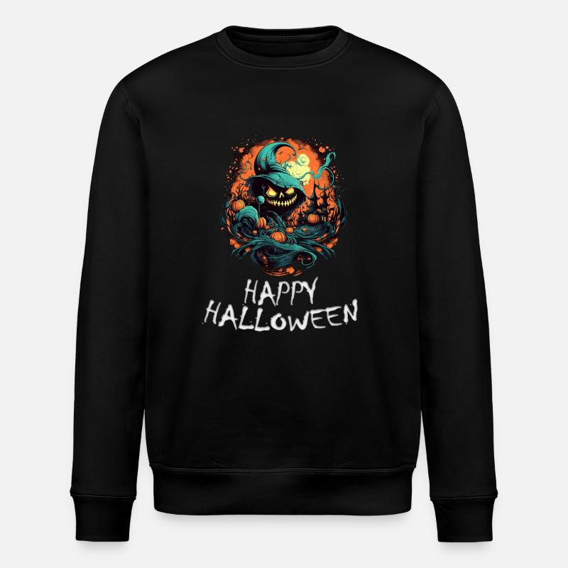 Halloween - Happy Halloween - Stanley/Stella ROLLER Unisex Organic Sweatshirt - black