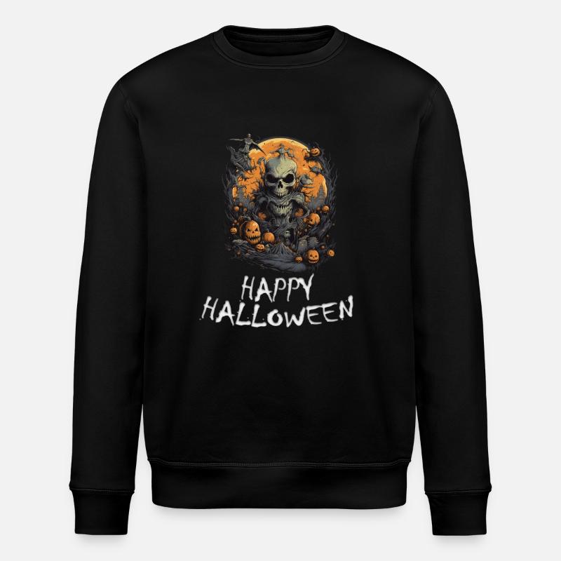 Halloween - Happy Halloween - Stanley/Stella ROLLER Unisex Organic Sweatshirt - black