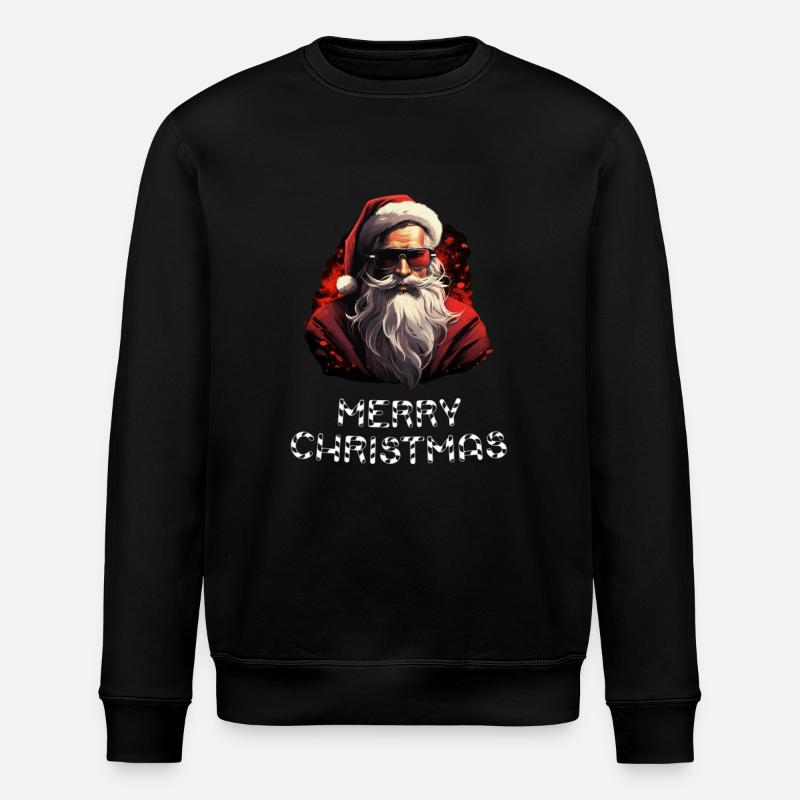 Weihnachtsmann - Marry Christmas - Stanley/Stella Unisex Bio-Sweatshirt ROLLER - Schwarz