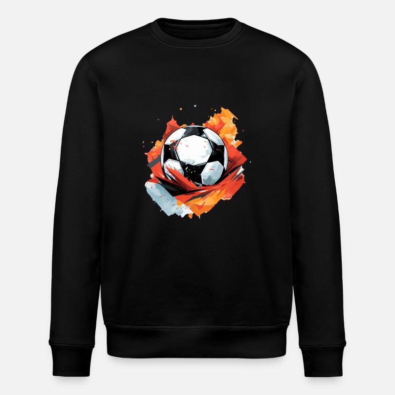 Fußball Ball - Stanley/Stella Unisex Bio-Sweatshirt ROLLER - Schwarz