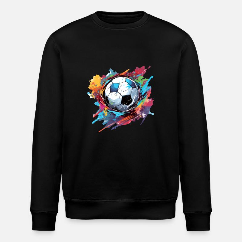 Fußball Ball - Stanley/Stella Unisex Bio-Sweatshirt ROLLER - Schwarz
