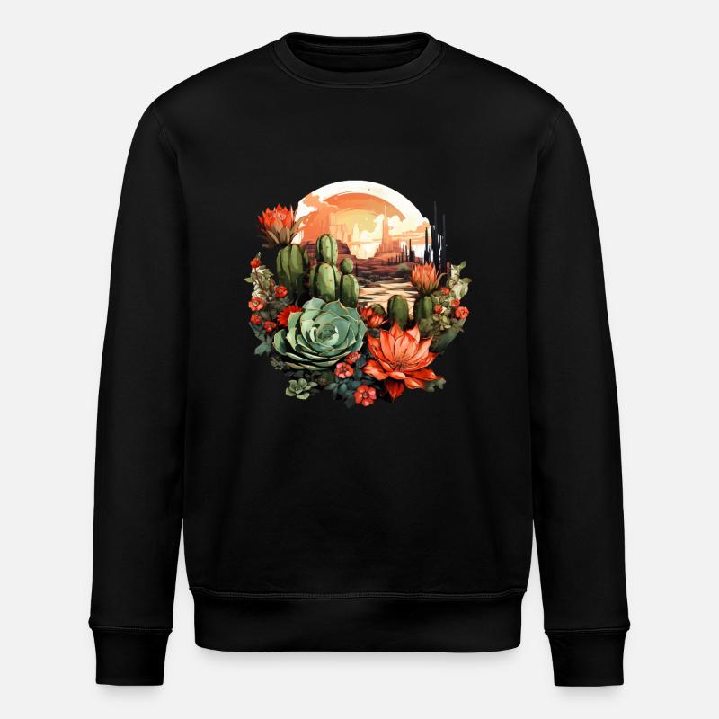 Cactus - Sweat bio ROLLER Stanley/Stella Unisexe - noir