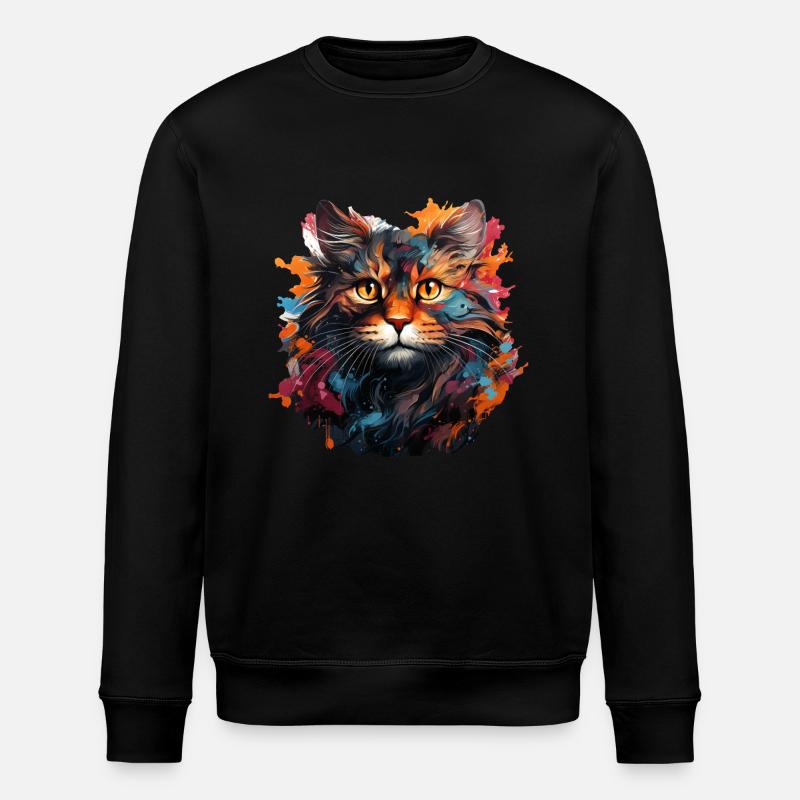 Chat - Sweat bio ROLLER Stanley/Stella Unisexe - noir