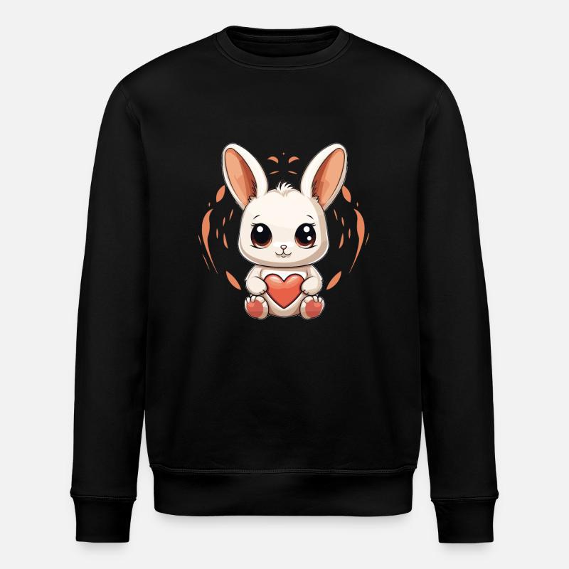 Lapin - Style Kawaii - Sweat bio ROLLER Stanley/Stella Unisexe - noir
