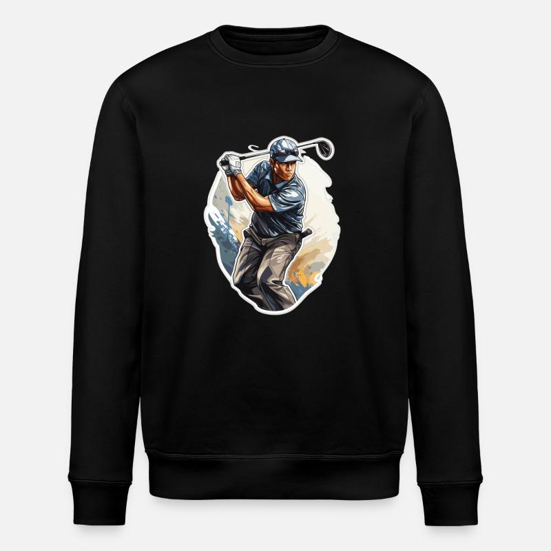 Joueur de golf - Illustration - Sweat bio ROLLER Stanley/Stella Unisexe - noir