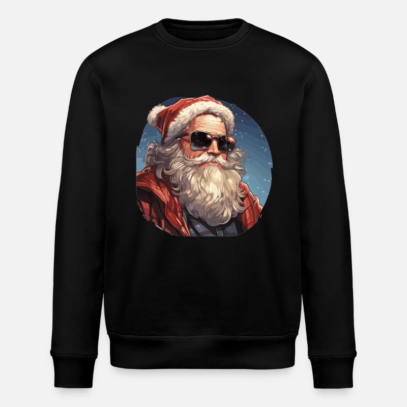 Père Noël - illustration - Sweat bio ROLLER Stanley/Stella Unisexe - noir