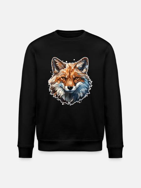 Fuchs - Illustration - Stanley/Stella Unisex Bio-Sweatshirt ROLLER - Schwarz