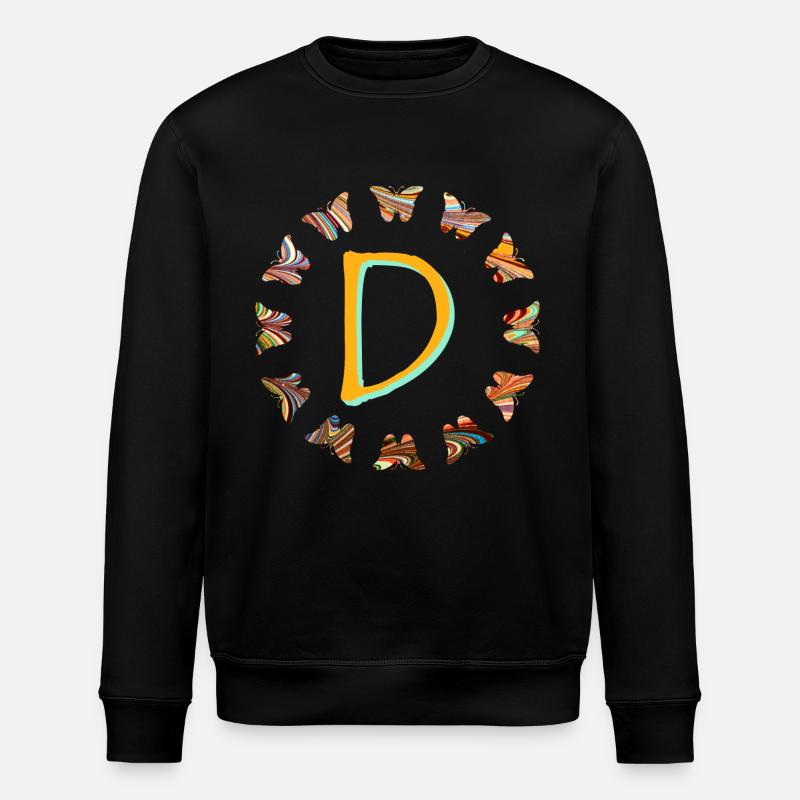Butterflies E 56 D - Stanley/Stella ROLLER Unisex Organic Sweatshirt - black