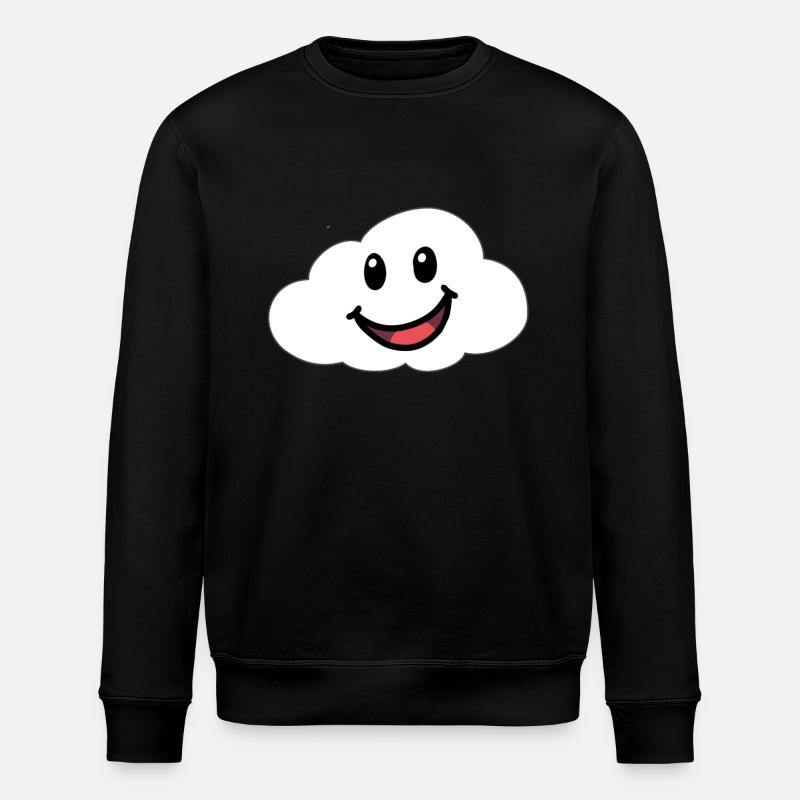 Emotions Feelings Friendly Cloud Sky - Stanley/Stella ROLLER Unisex Organic Sweatshirt - black