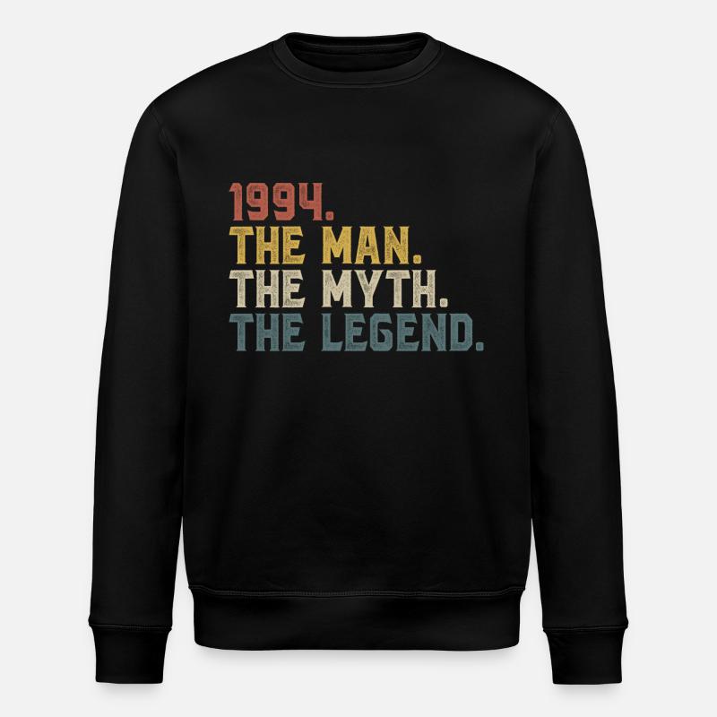1994 Man Myth Legend - Stanley/Stella ROLLER Unisex Organic Sweatshirt - black
