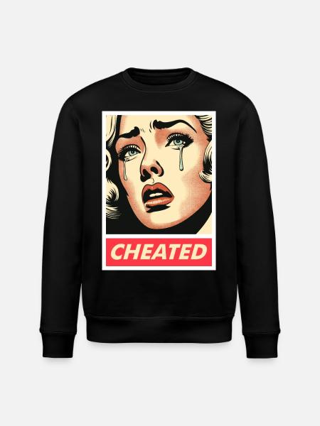 rétro fille trompée - Sweat bio ROLLER Stanley/Stella Unisexe - noir