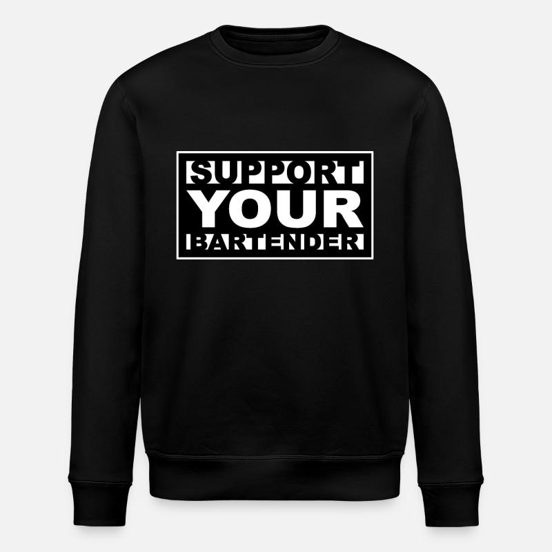 Barman - Sweat bio ROLLER Stanley/Stella Unisexe - noir