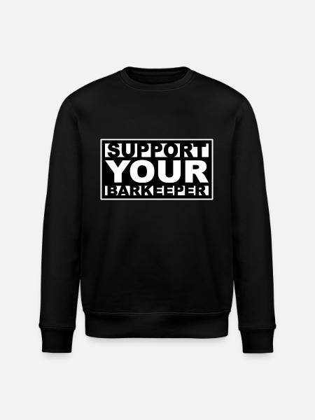 Barman - Sweat bio ROLLER Stanley/Stella Unisexe - noir