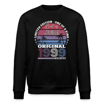 Original Juin 1999 Millésime 1999 Anniversaire 1999 - Sweat bio ROLLER Stanley/Stella Unisexe - noir - Devant - Nik (191cm)