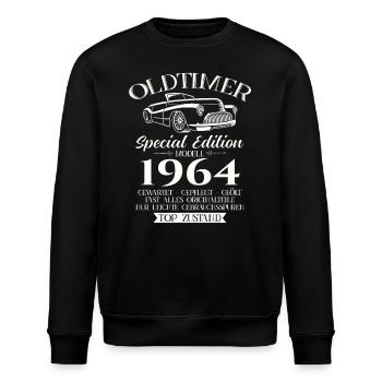 60. Geburtstag Oldtimer 1964 Jahrgang 1964 - Stanley/Stella Unisex Bio-Sweatshirt ROLLER - Schwarz - Vorne - Nik (191cm)