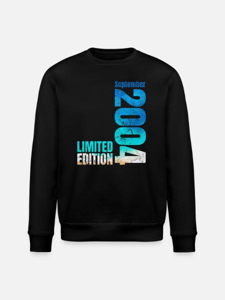 20. Geburtstag September 2004 Jahrgang 2004 - Stanley/Stella Unisex Bio-Sweatshirt ROLLER - Schwarz