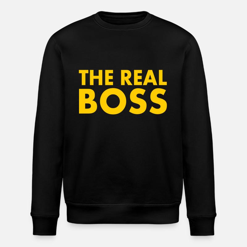 The real boss - Stanley/Stella ROLLER Unisex Organic Sweatshirt - black
