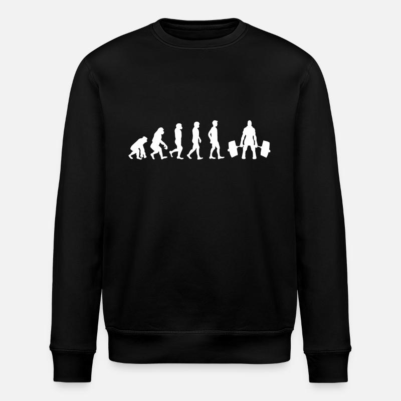 Evolution Weight Lifting - Stanley/Stella Unisex Bio-Sweatshirt ROLLER - Schwarz