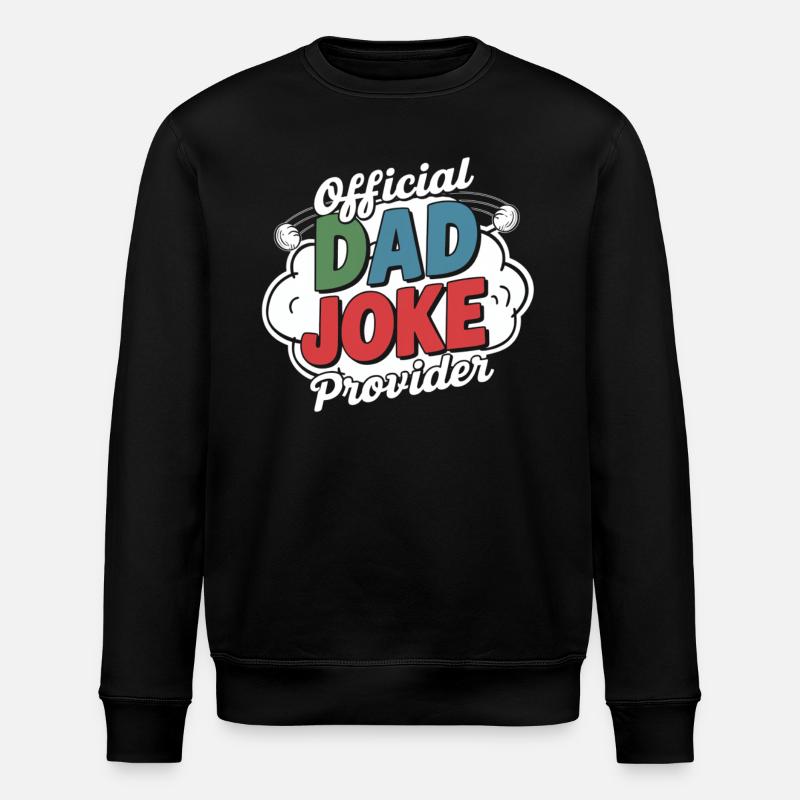 Offizieller Dad Joke Versorger - Stanley/Stella Unisex Bio-Sweatshirt ROLLER - Schwarz