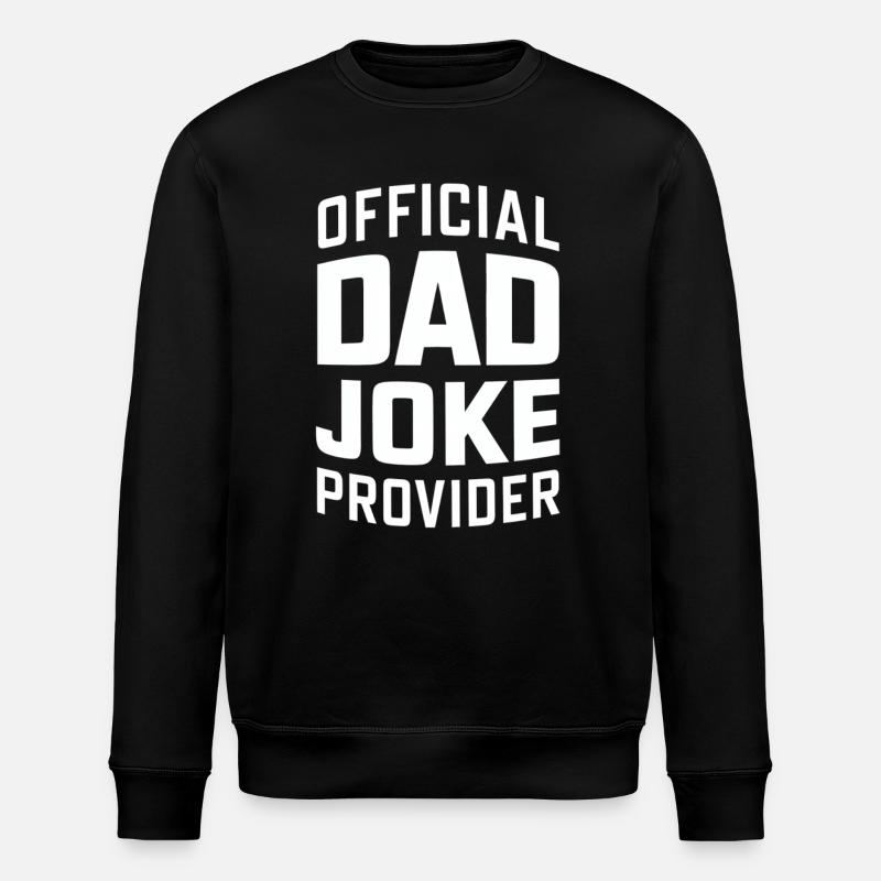 Offizieller Dad Joke Versorger - Stanley/Stella Unisex Bio-Sweatshirt ROLLER - Schwarz