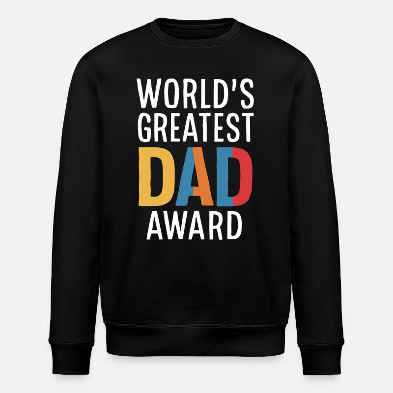 World's Greatest Dad Award - Stanley/Stella Unisex Bio-Sweatshirt ROLLER - Schwarz
