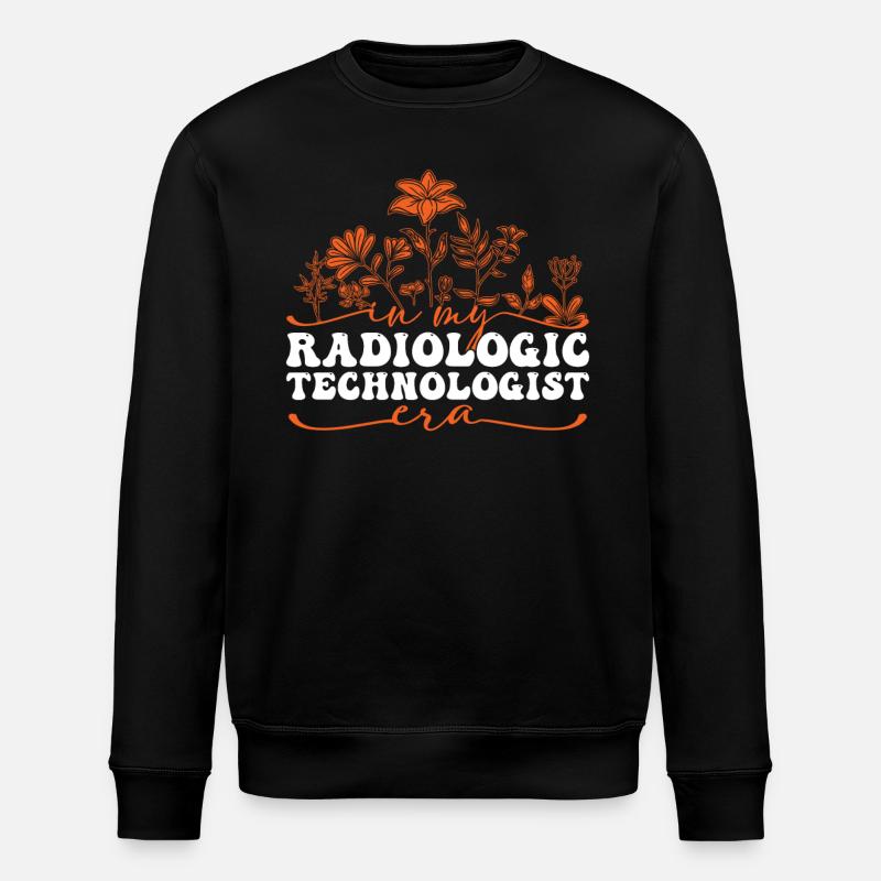 Radiologic Technologist Era Flowers - Stanley/Stella ROLLER Unisex Organic Sweatshirt - black