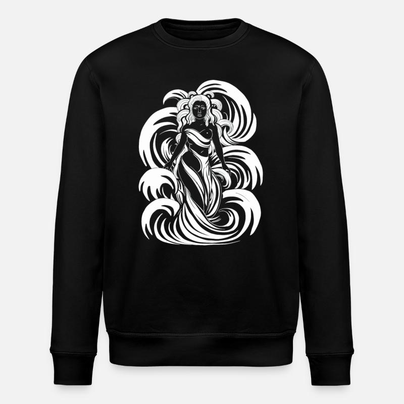Dieu aztèque mythologie aztèque Chalchiuhtotolin - Sweat bio ROLLER Stanley/Stella Unisexe - noir