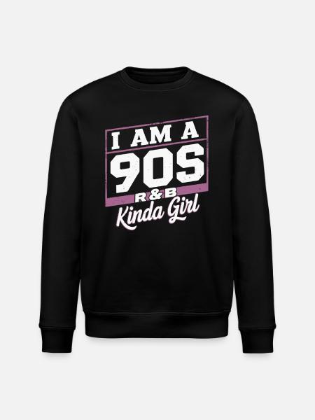 I'm a 90s R&B Kinda Girl - Stanley/Stella ROLLER Unisex Organic Sweatshirt - black