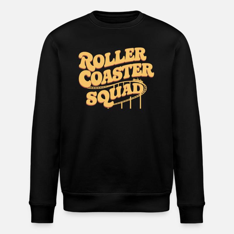 Roller Coaster Squad Achterbahn Fans - Sweat bio ROLLER Stanley/Stella Unisexe - noir