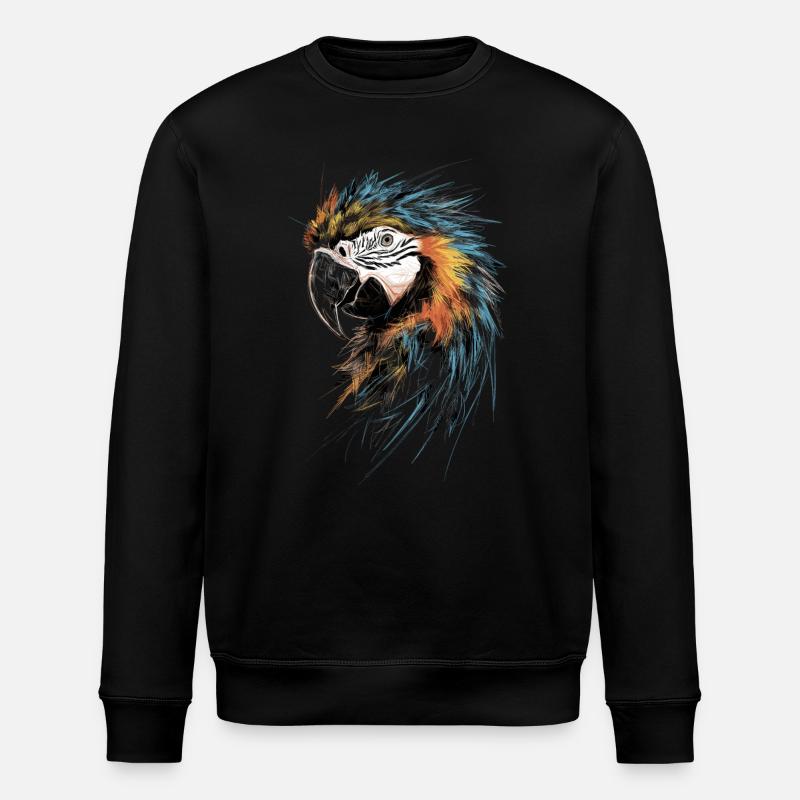 Ara Perroquet Art Dessin Abstrait - Sweat bio ROLLER Stanley/Stella Unisexe - noir