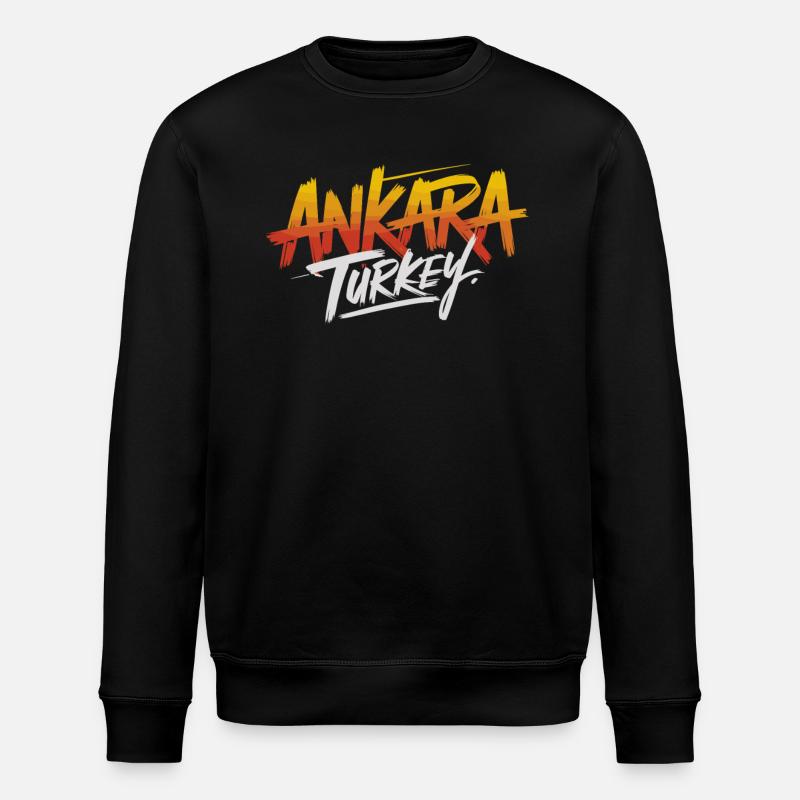 Ankara Turkey Souvenir - Stanley/Stella ROLLER Unisex Organic Sweatshirt - black