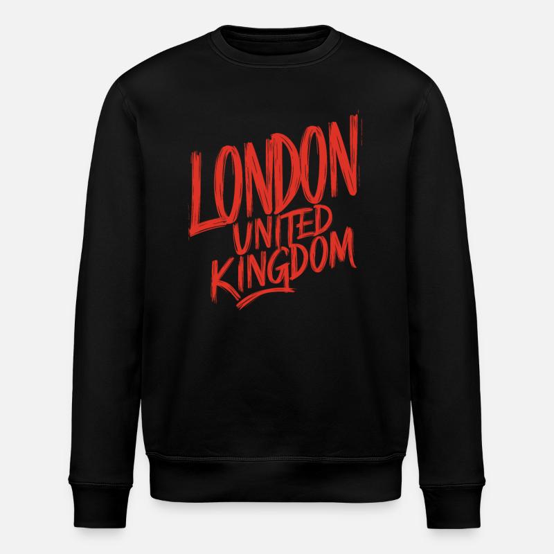 Londres, Royaume-Uni, Souvenir - Sweat bio ROLLER Stanley/Stella Unisexe - noir