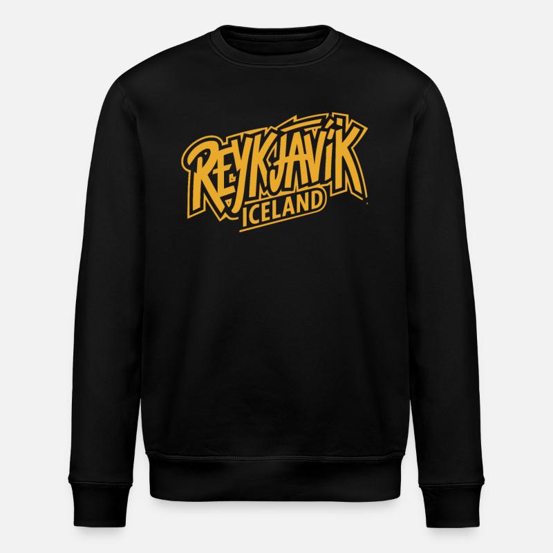Reykjavík Islande Souvenir Design - Sweat bio ROLLER Stanley/Stella Unisexe - noir